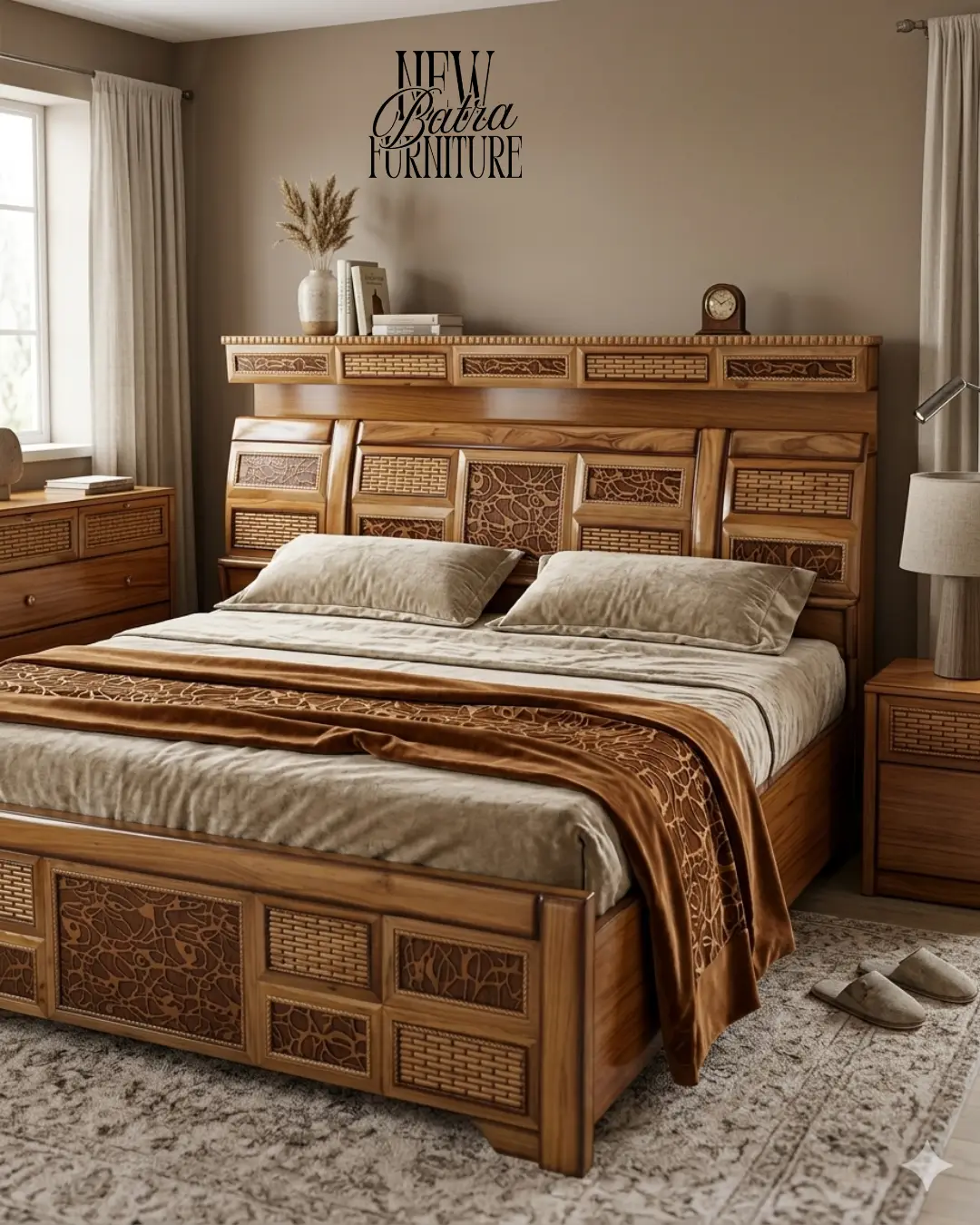 Handcrafted Wooden Bed (CounterBed)