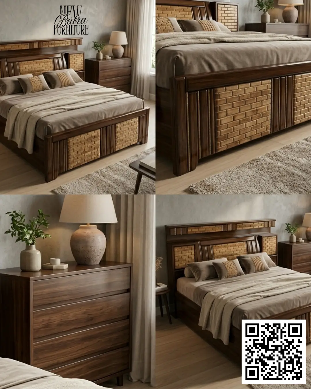 Designer Wooden Bed (CounterBed) view 2