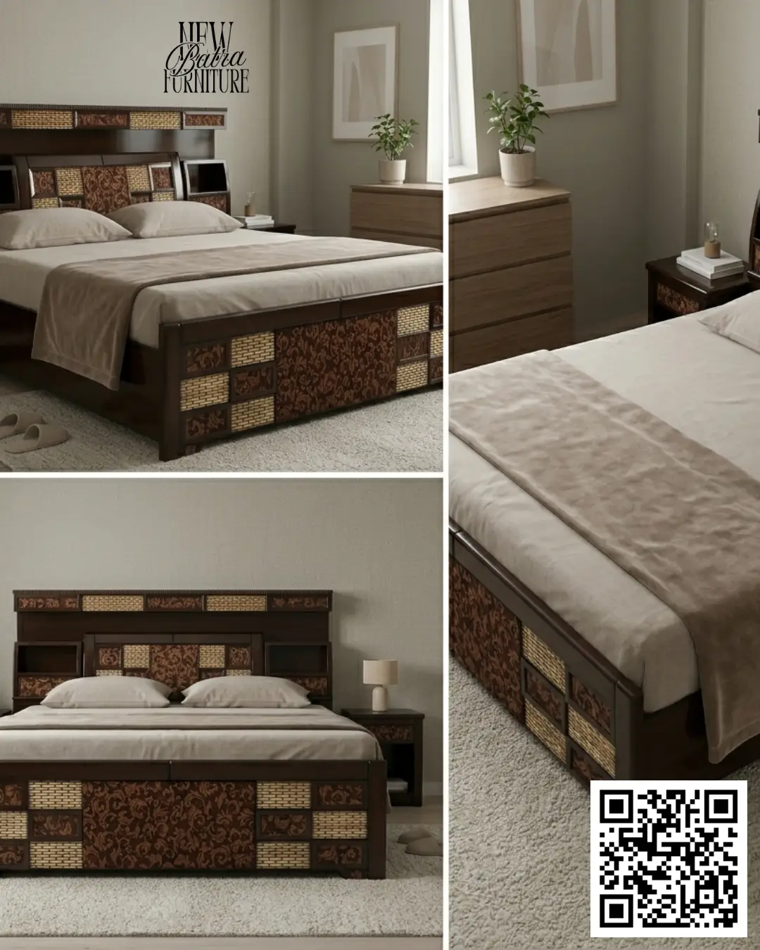 Elegant Wooden Bed (CounterBed) view 2