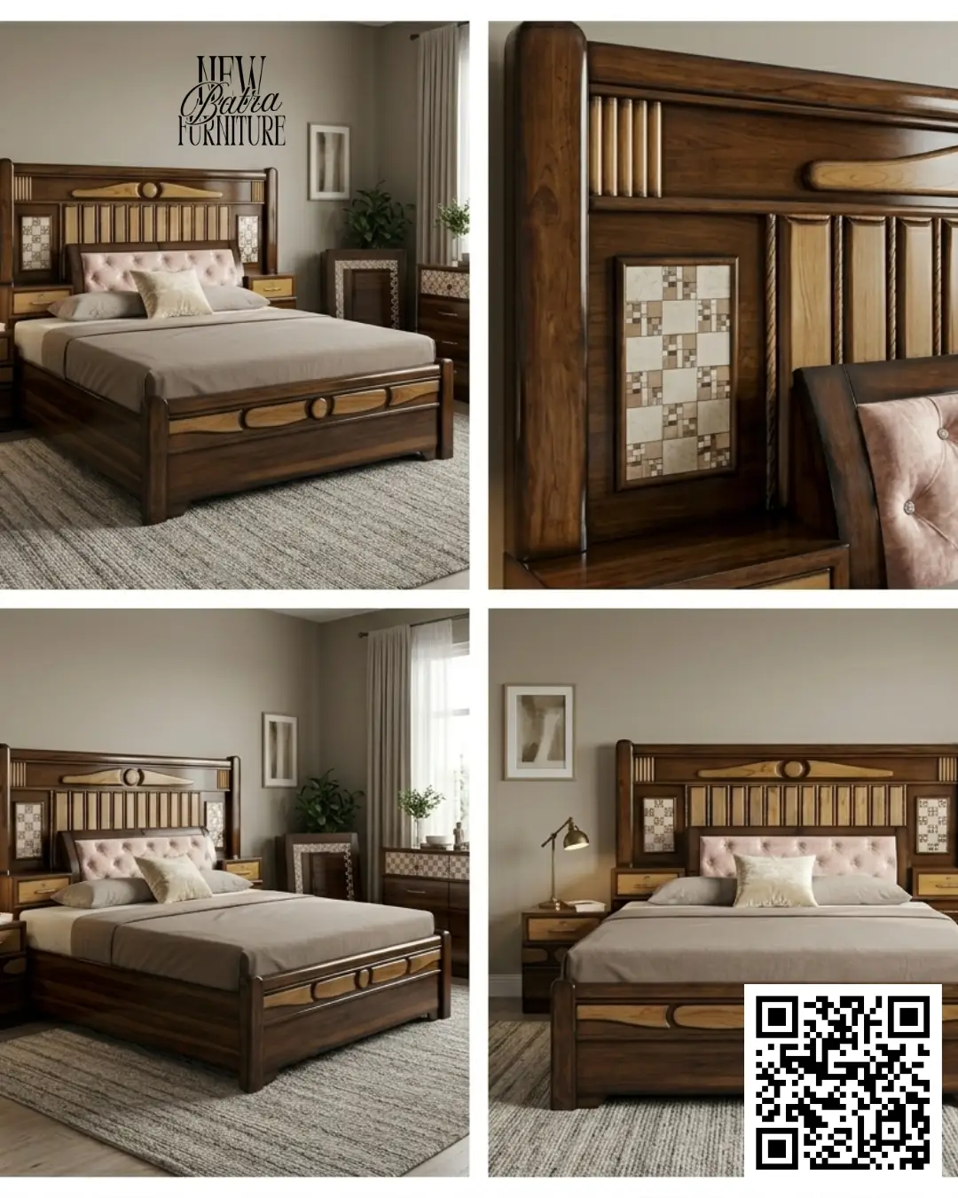 Elegant Wooden Bed by New Batra Furniture (CounterBed) view 2