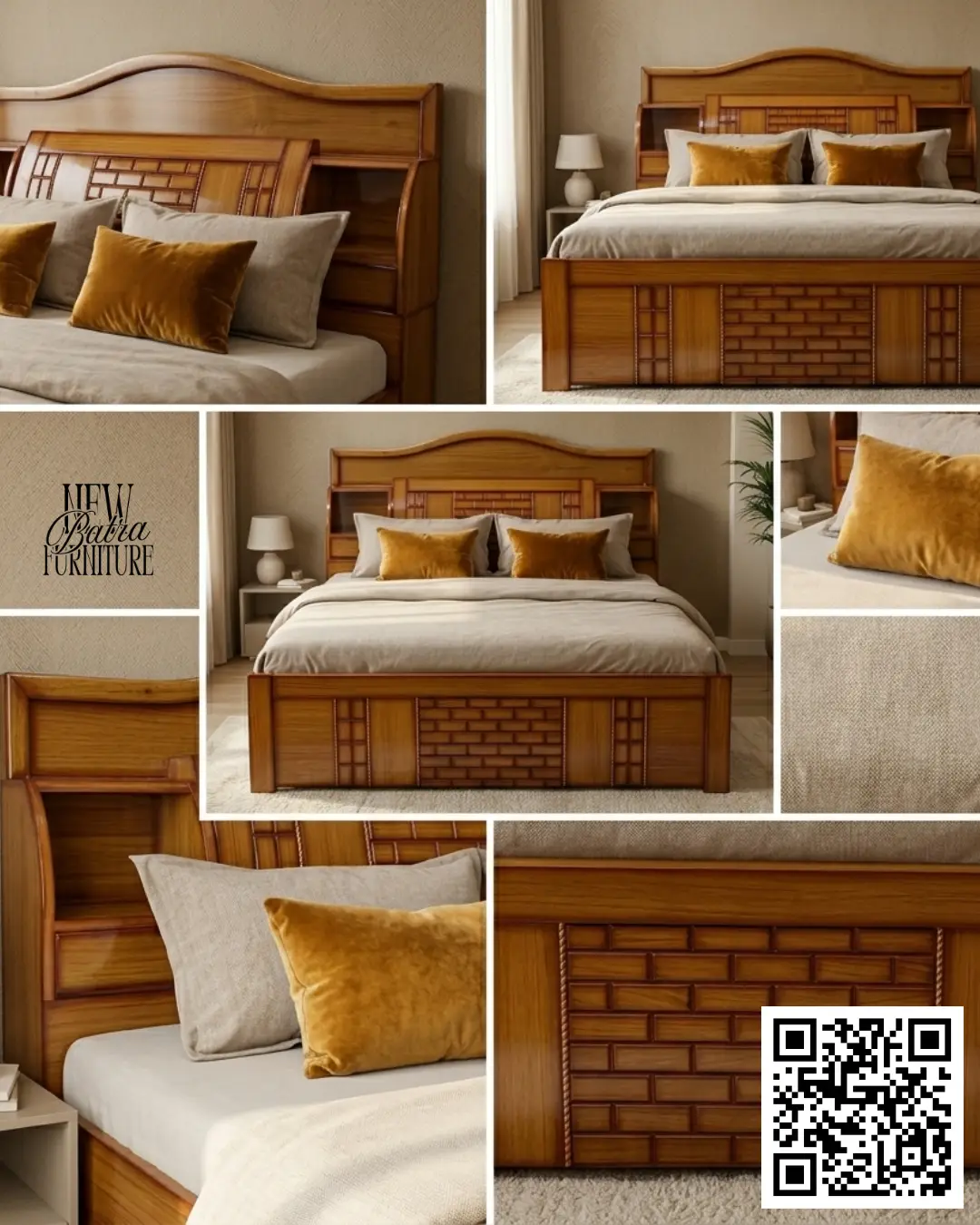 Elegant Wooden Bed New Batra Furniture (CounterBed) view 2
