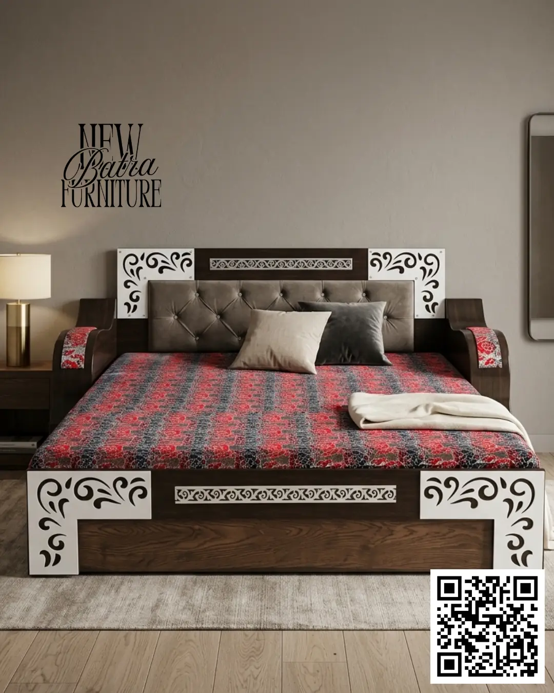 Sofa Com Bed tufted headboard