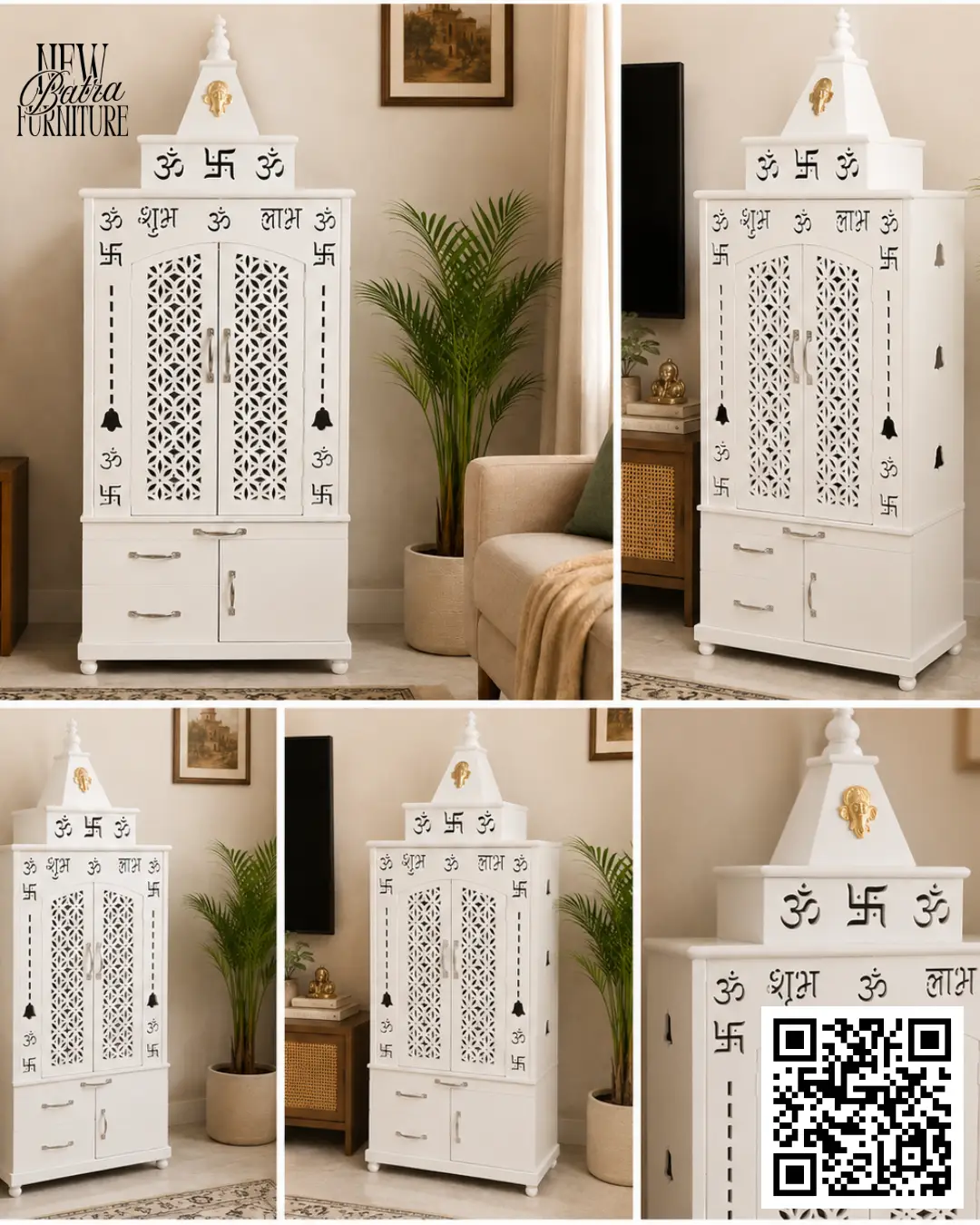 Classic Pooja Mandir by New Batra Furniture view 2