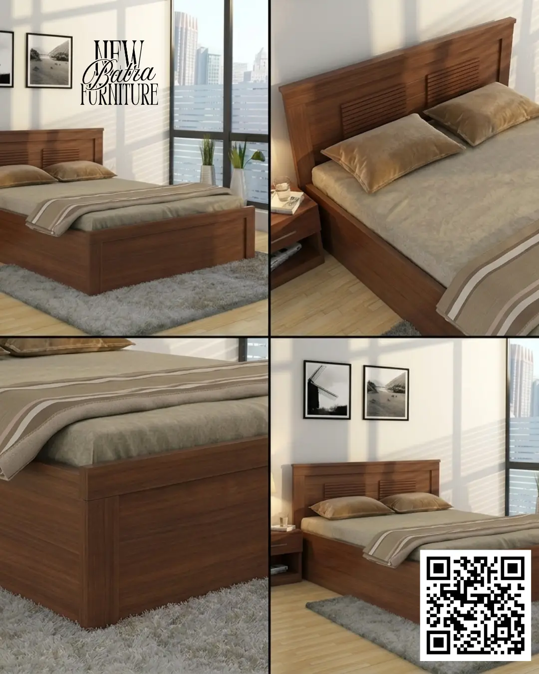 Wooden Bed - New Batra Furniture view 2