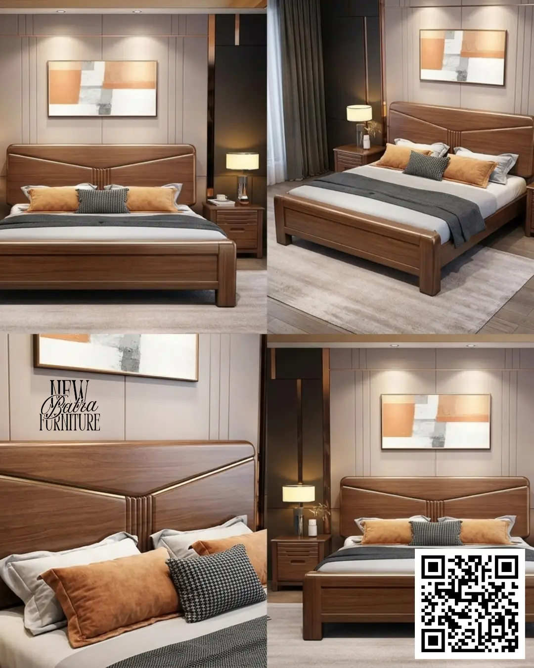 Beautiful Wooden Bed by New Batra Furniture view 2