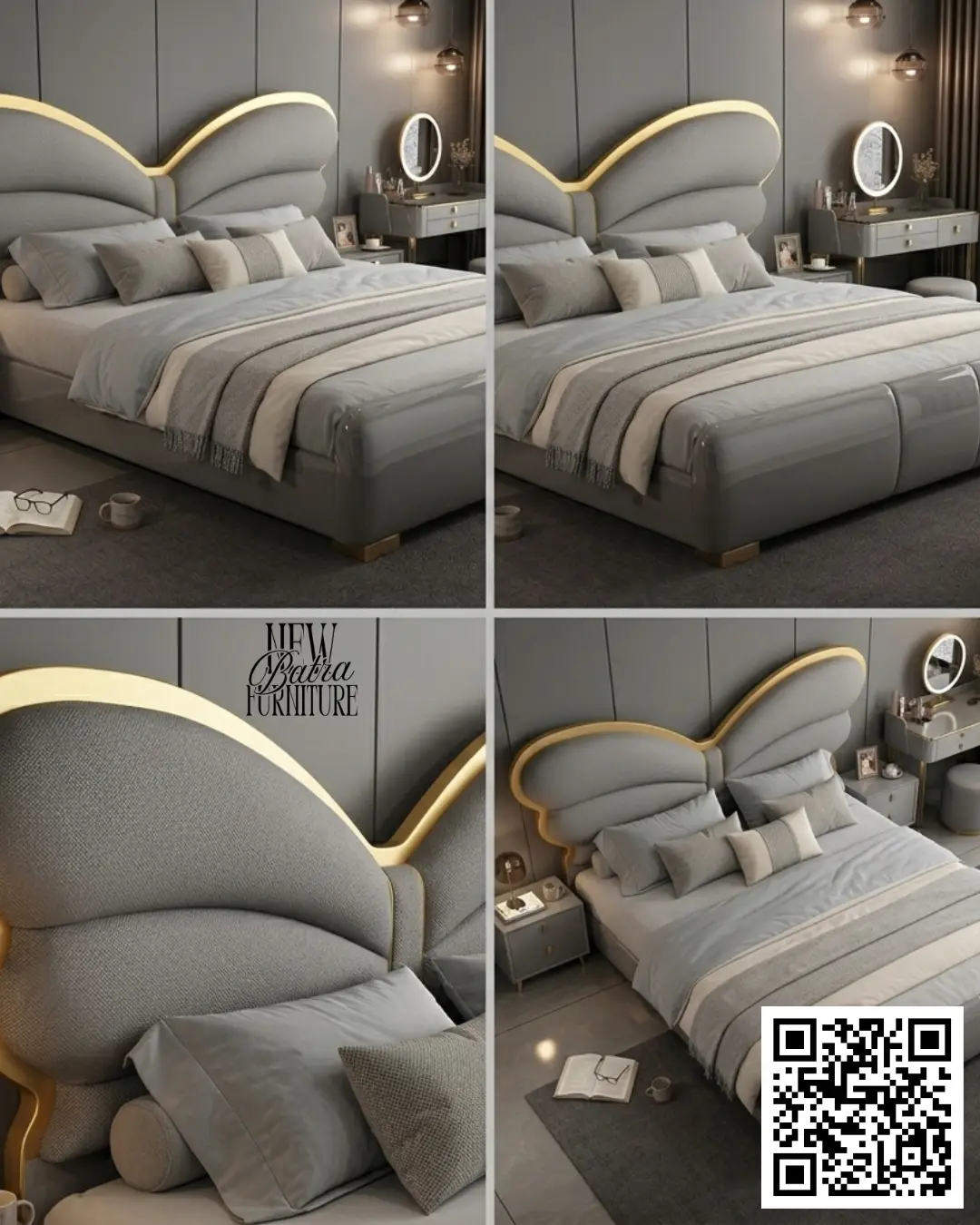 Butterfly Design Bed by New Batra Furniture view 2