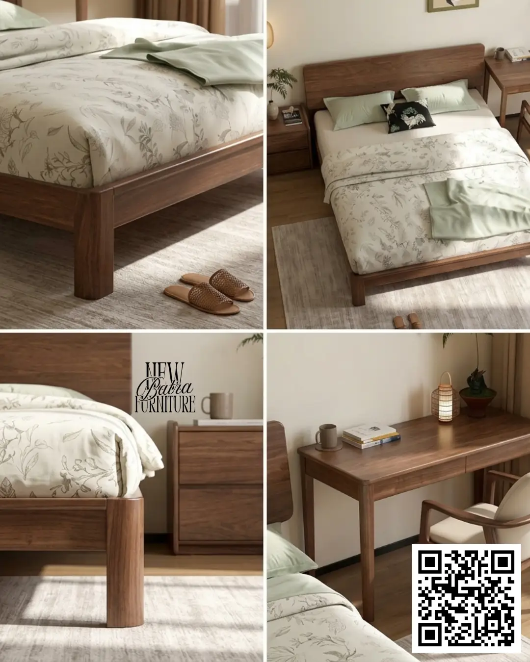 minimalist solid wood frame view 2