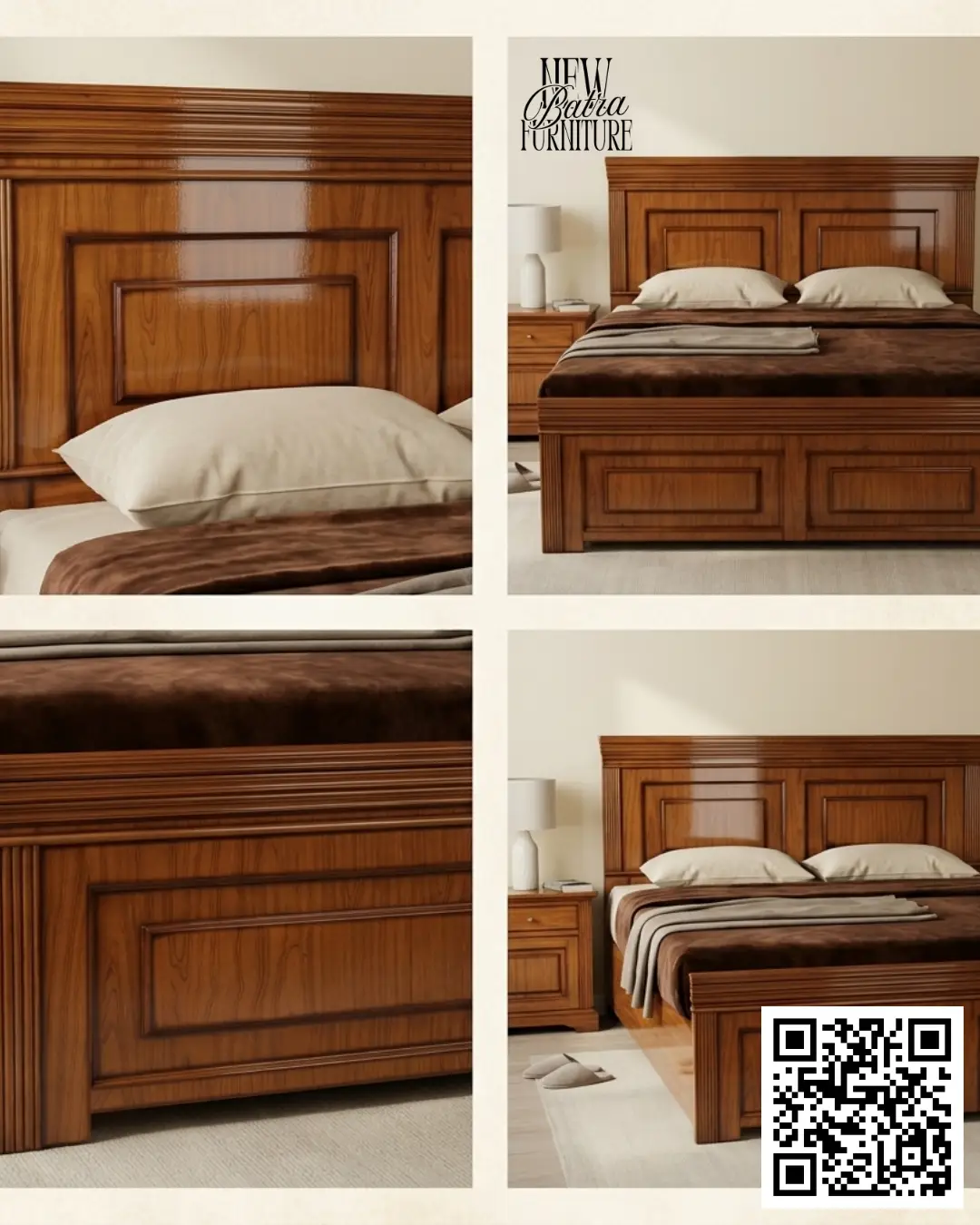 Paneled design and a glossy finish. view 2
