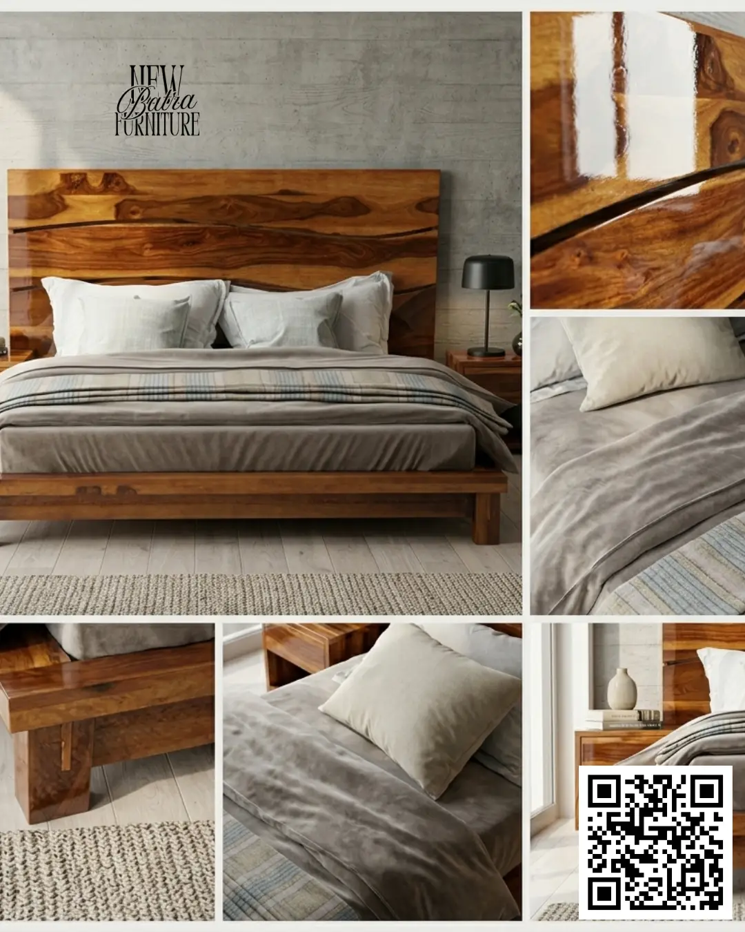Jodhpuri Woods king-size bed view 2
