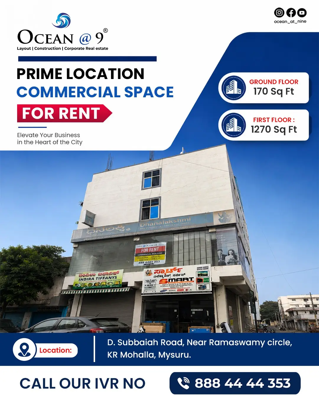 D. Subbaiah Road, Near Ramaswamy Circle, Mysuru