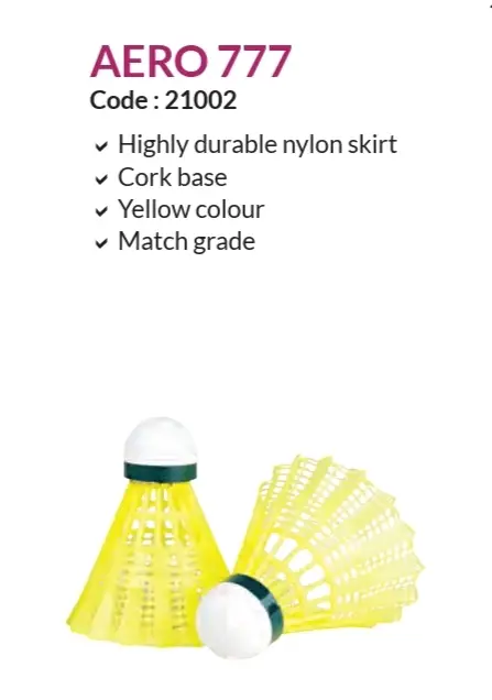 Cosco AERO 777 Shuttlecock  Pack Of 6 view 2