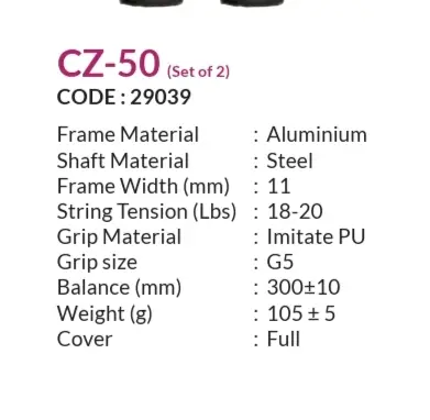 Cosco CZ-50 Badminton Racket view 3