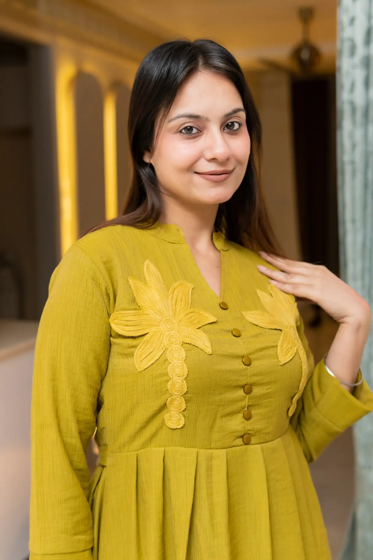 Flared fit-and-flare style Middy dress view 2