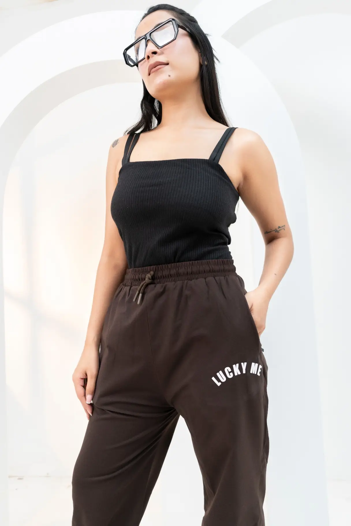 Urban Chill Loose-Fit Cotton Trouser in Cocoa Brown