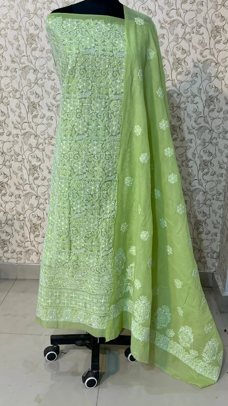 Chikankari Anarkali Suit view 2