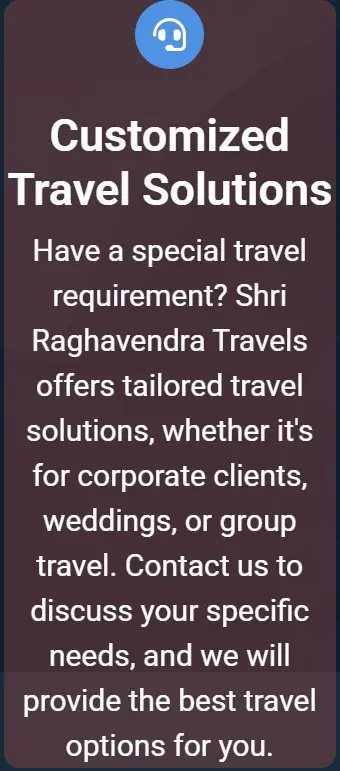 Customized Travel Solutions