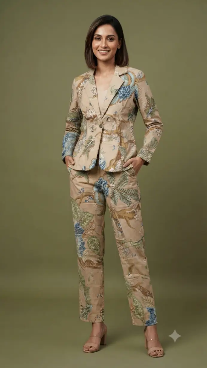 Floral 775 Blazer Set