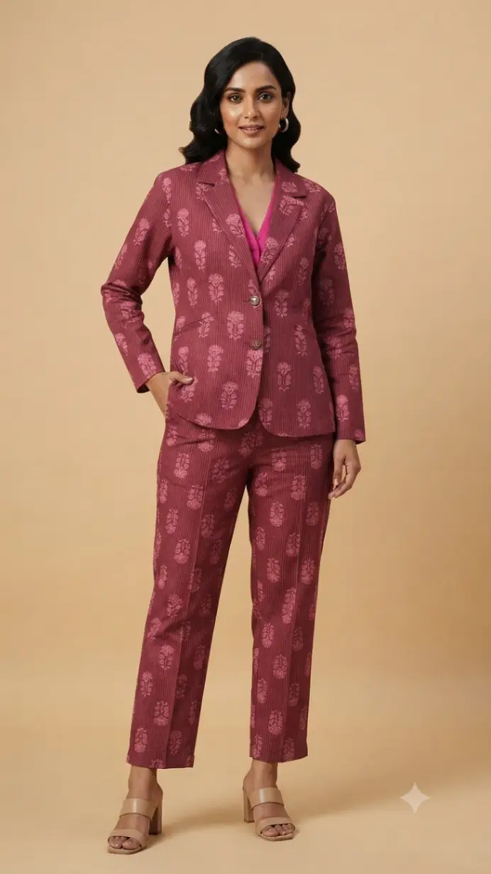 XL Blazer Set by Shri Ganesh Creation