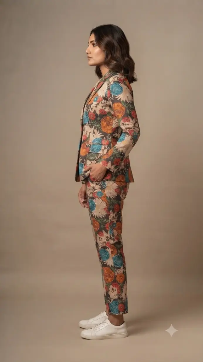 XXL Floral Blazer Set view 2