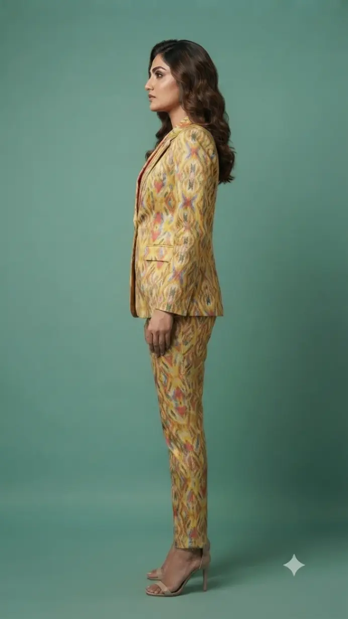 XXL silk blazer set blaze view 2