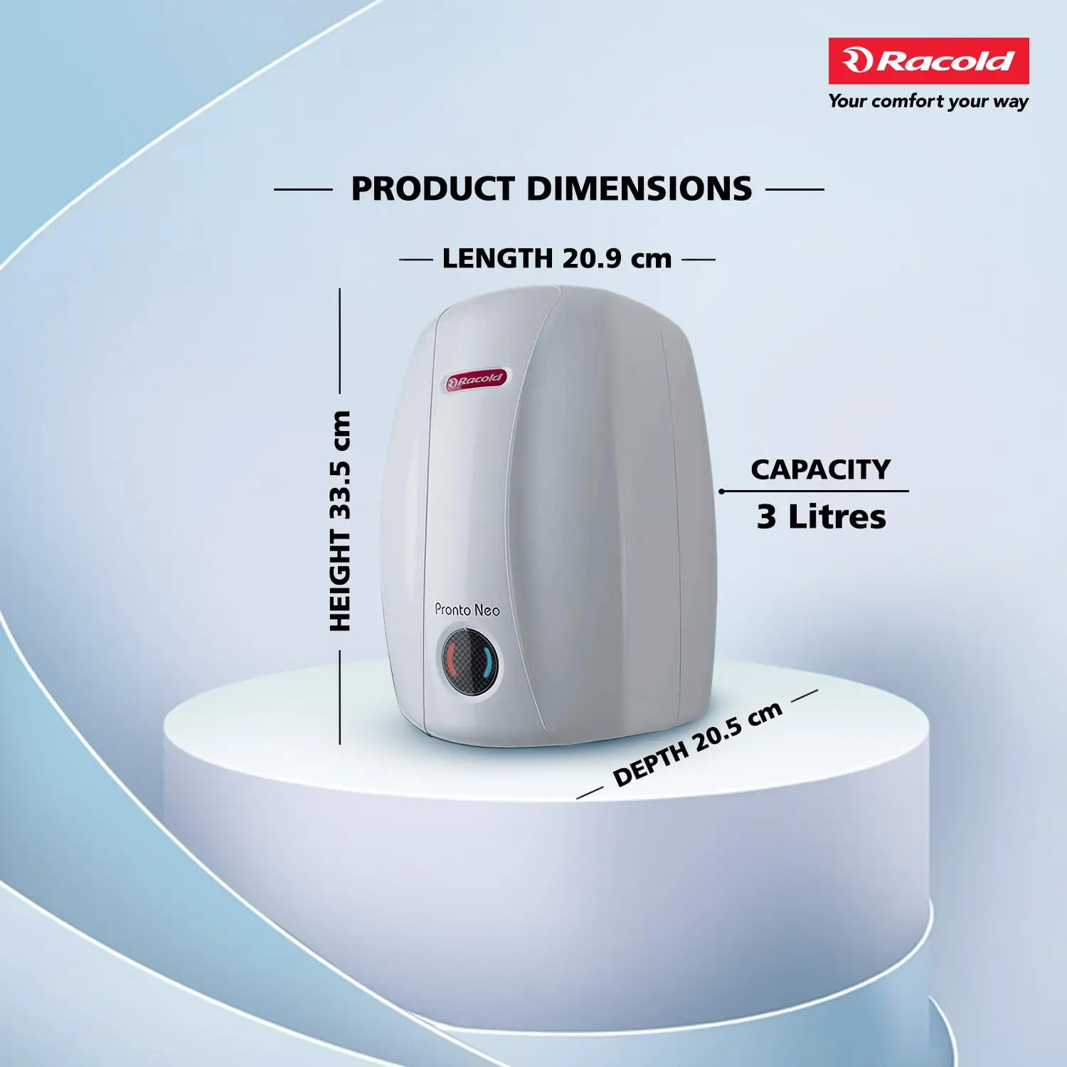 Racold Pronto Neo 3 Litre Geyser view 4