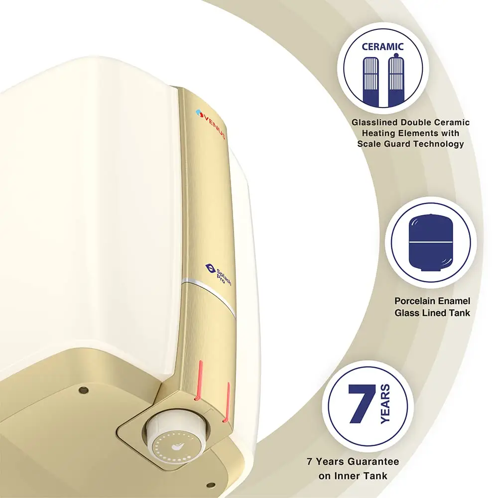 Venus Splash Pro 15 Litre Geyser view 2