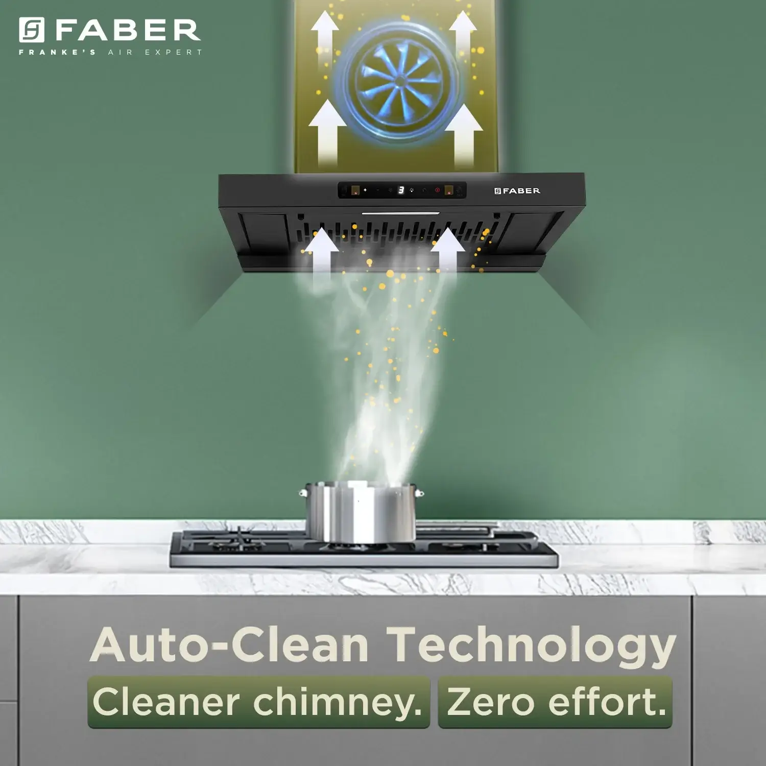 Faber Hood Charm IND HC SC FL BK 60 BLDC Chimney view 8