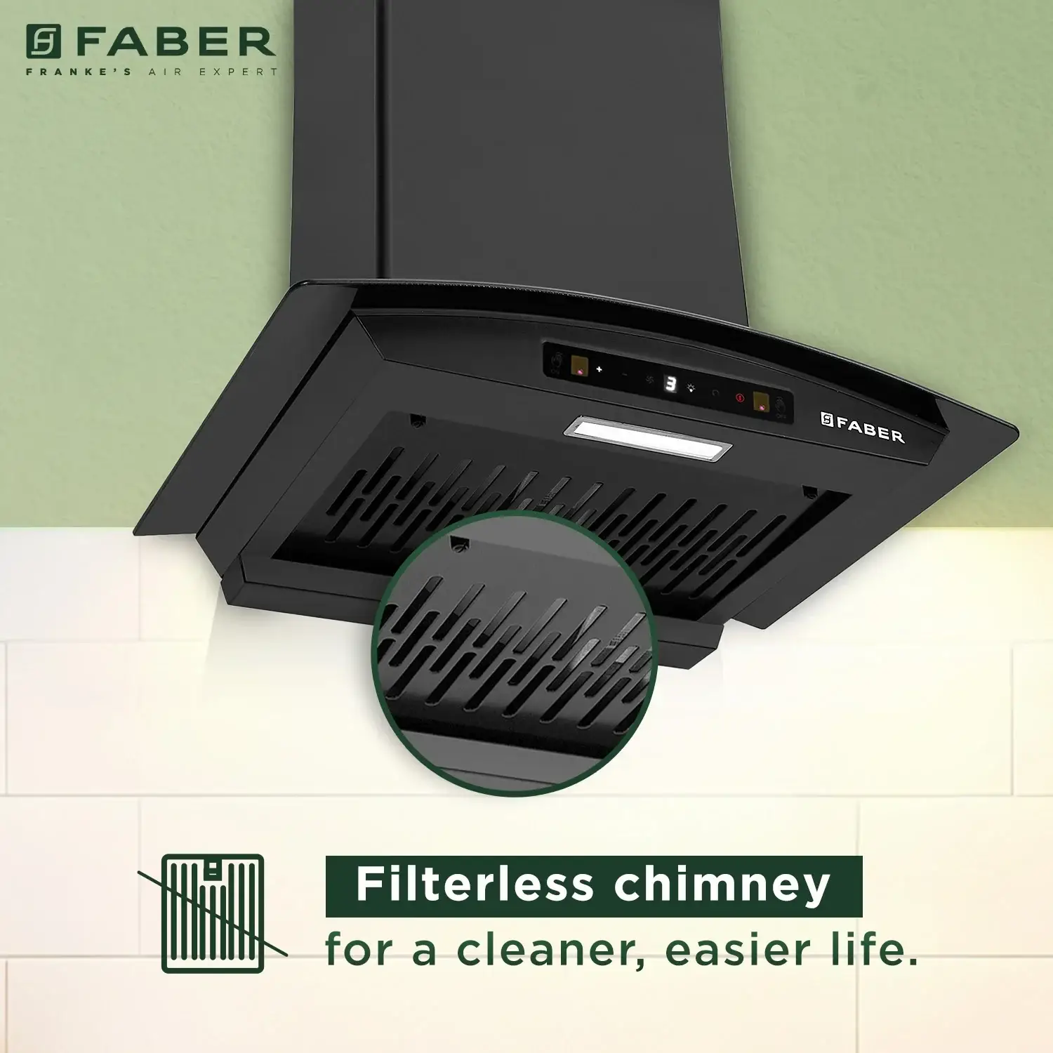 Faber Hood Zeal BLDC HC SC FL BK IN 60 - C Chimney view 9