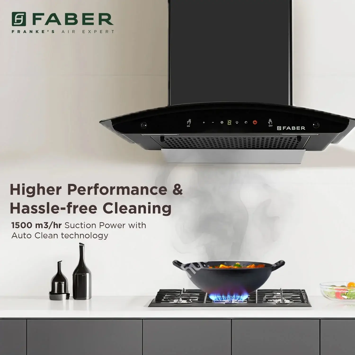 Faber Hood Mystic HC SC FL BK IN 60 Chimney view 3
