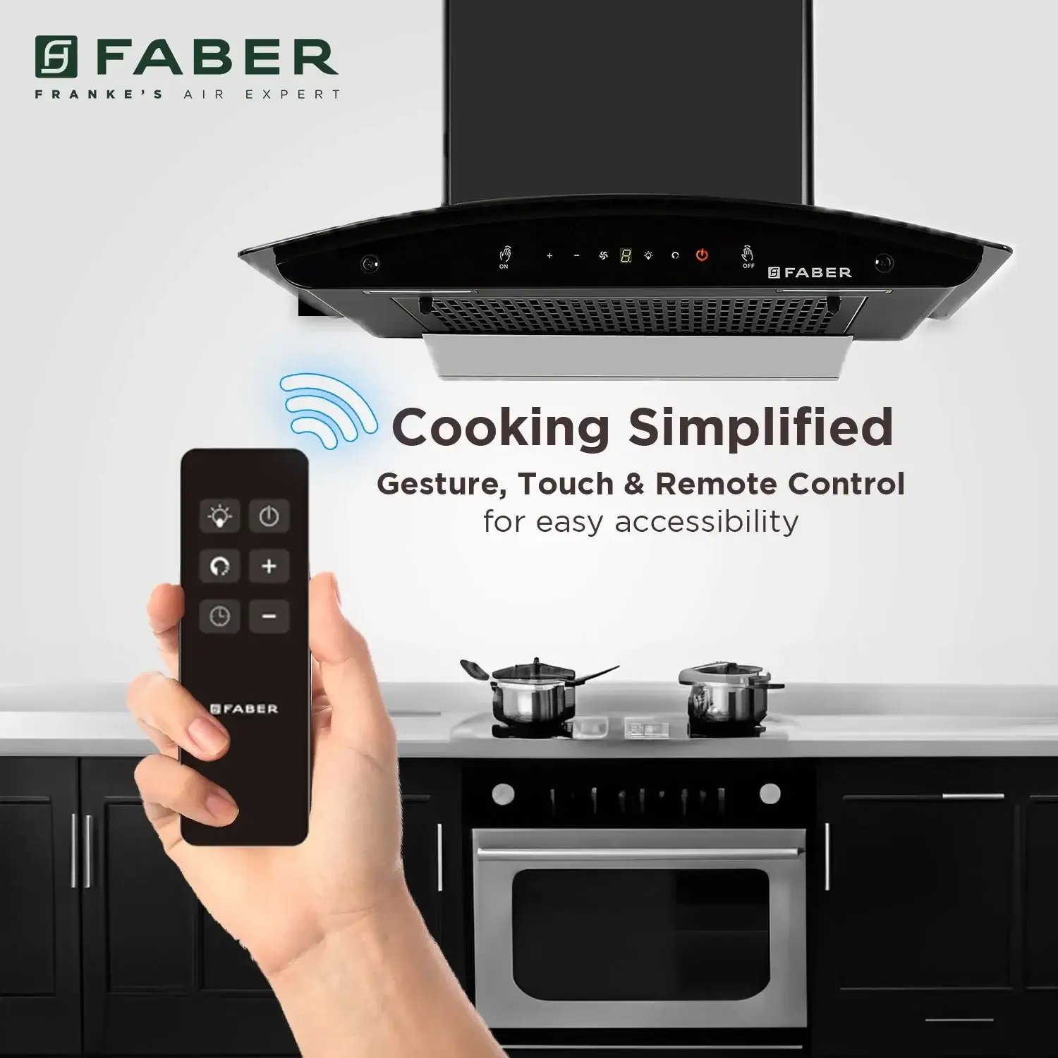 Faber Hood Mystic HC SC FL BK IN 60 Chimney view 4