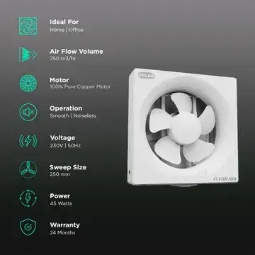 Polar Clean Air Passion 250mm Exhaust Fan view 3