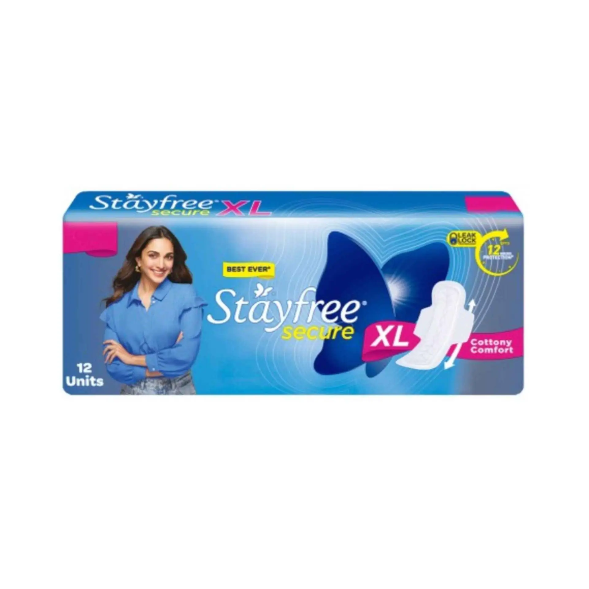 Stayfree Secure Sanitart Pads XL12