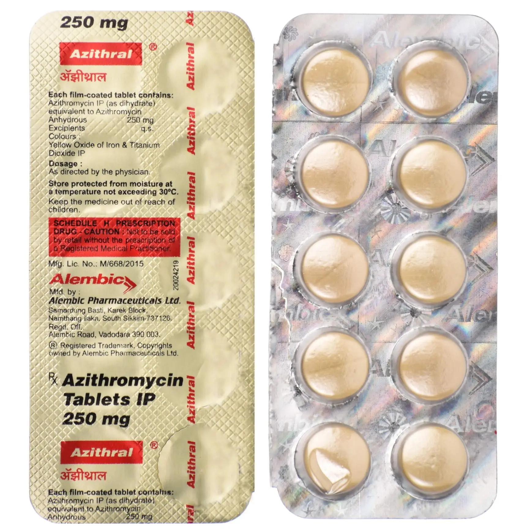 Azithral 250mg Tablet