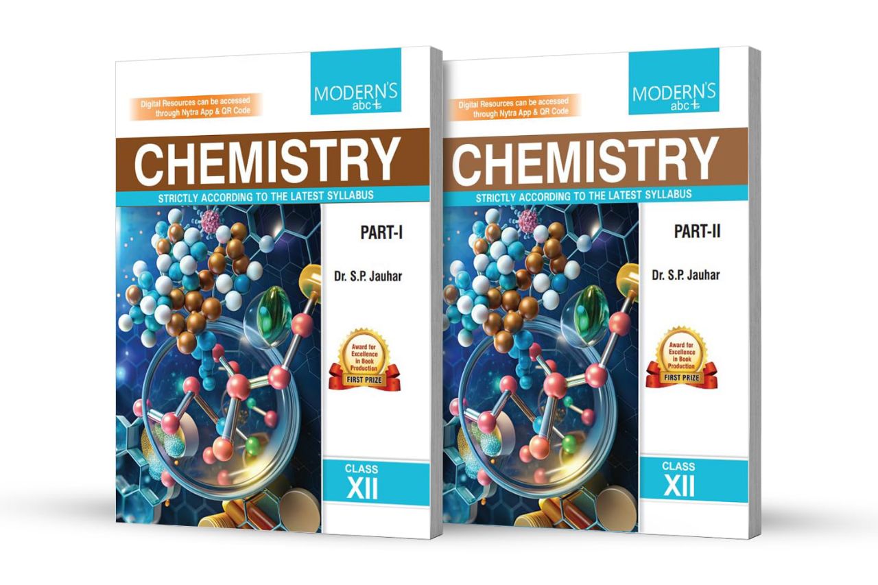 Modern ABC CBSE Class 12 Chemistry Textbook Part 1 & 2 by Dr S P Jauhar | 9789389708141