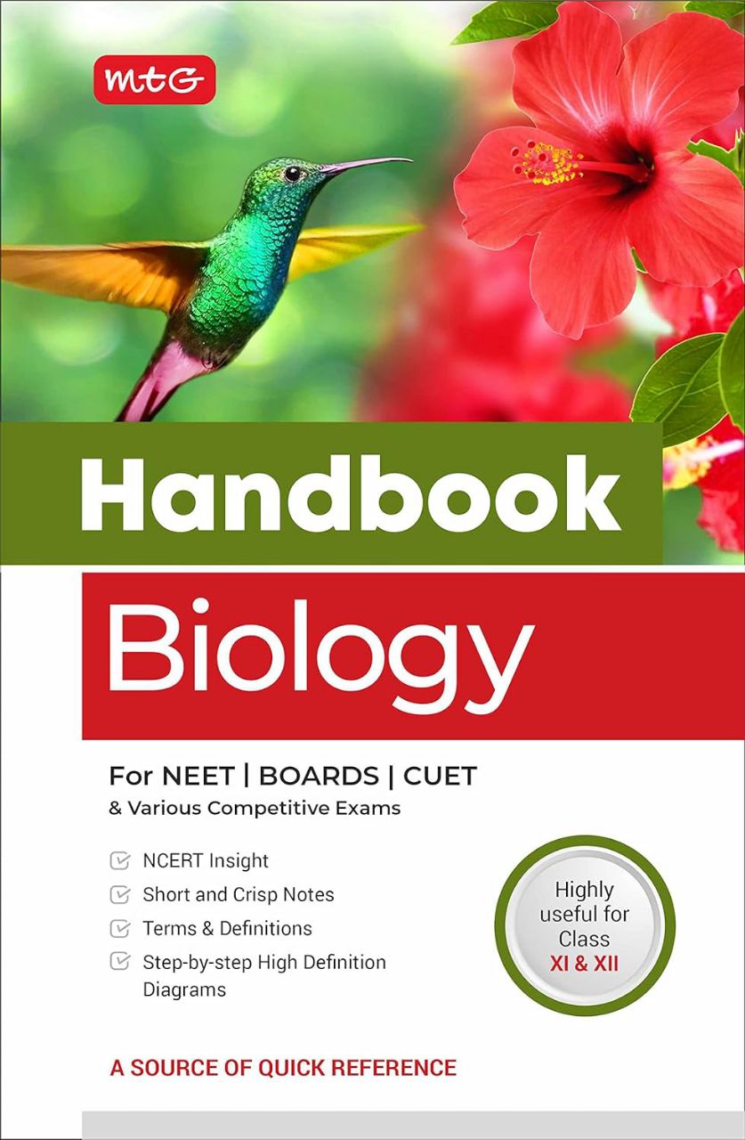 MTG Handbook of Biology For NEET, CUET, Boards & Various Competitive Exams (Class 11 & 12) - NCERT Insight | 9789355558640