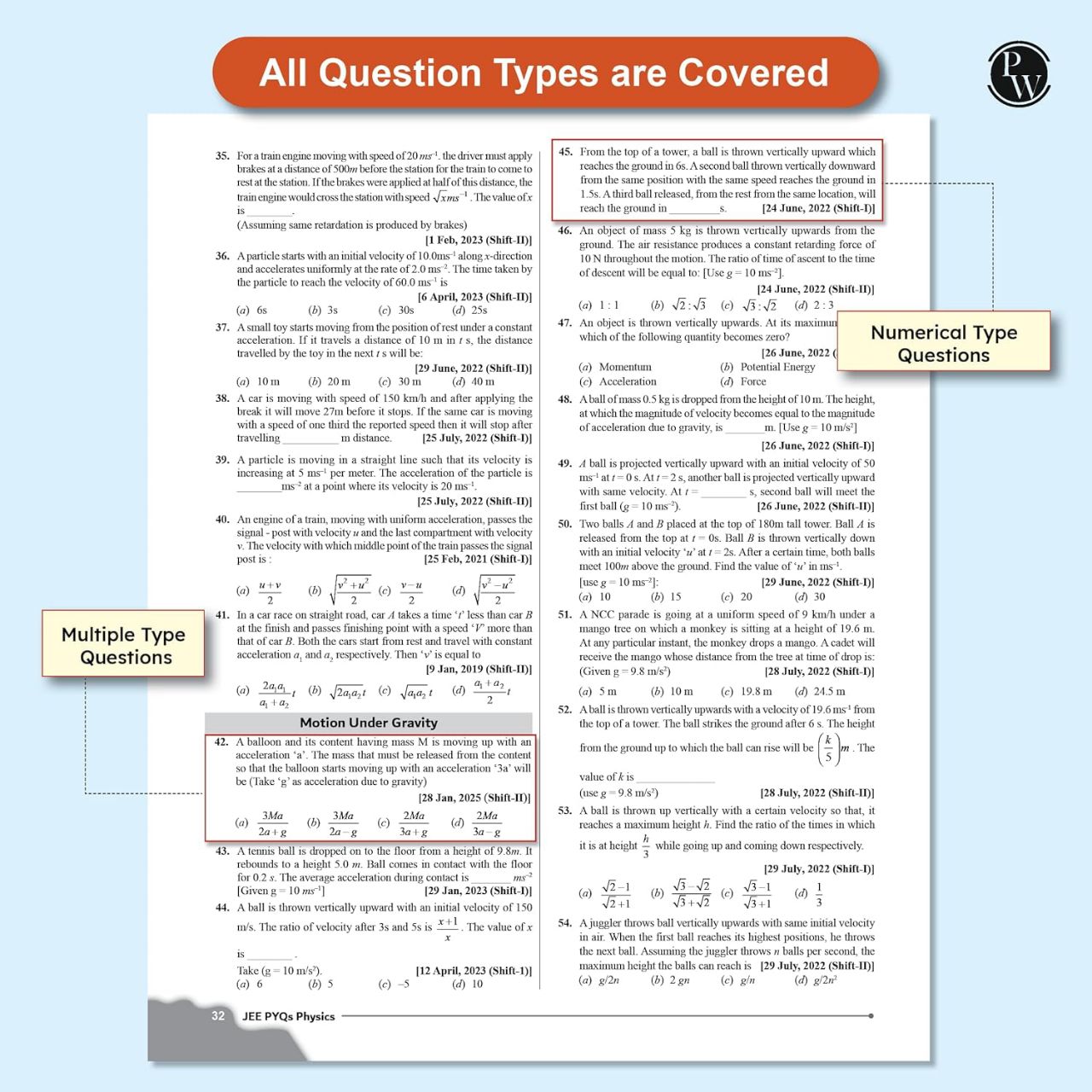 Physics Wallah PW JEE Main 7 Years (2019 - 2025) Physics Previous Years Solved Papers Chapterwise and Topicwise PYQs For JEE Main 2026 Exams | 9789368978213 view 5