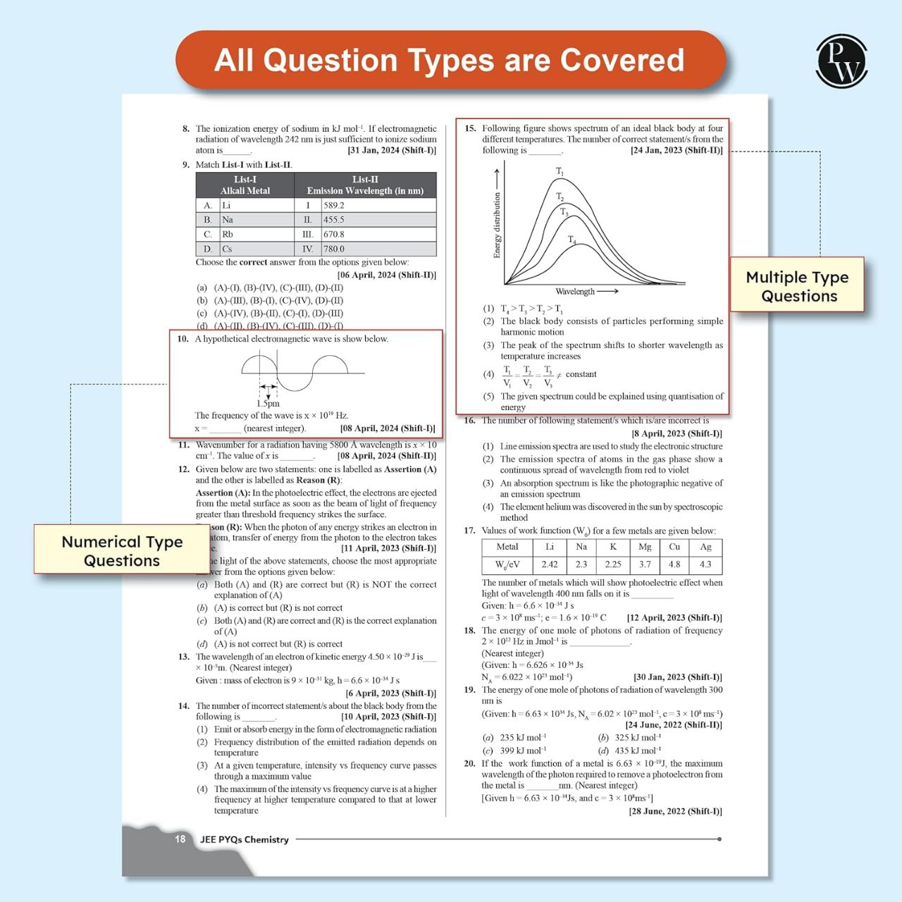 Physics Wallah PW JEE Main 7 Years (2019 - 2025) Chemistry Previous Years Solved Papers Chapterwise and Topicwise PYQs For JEE Main 2026 Exams | 9789368975816 view 5