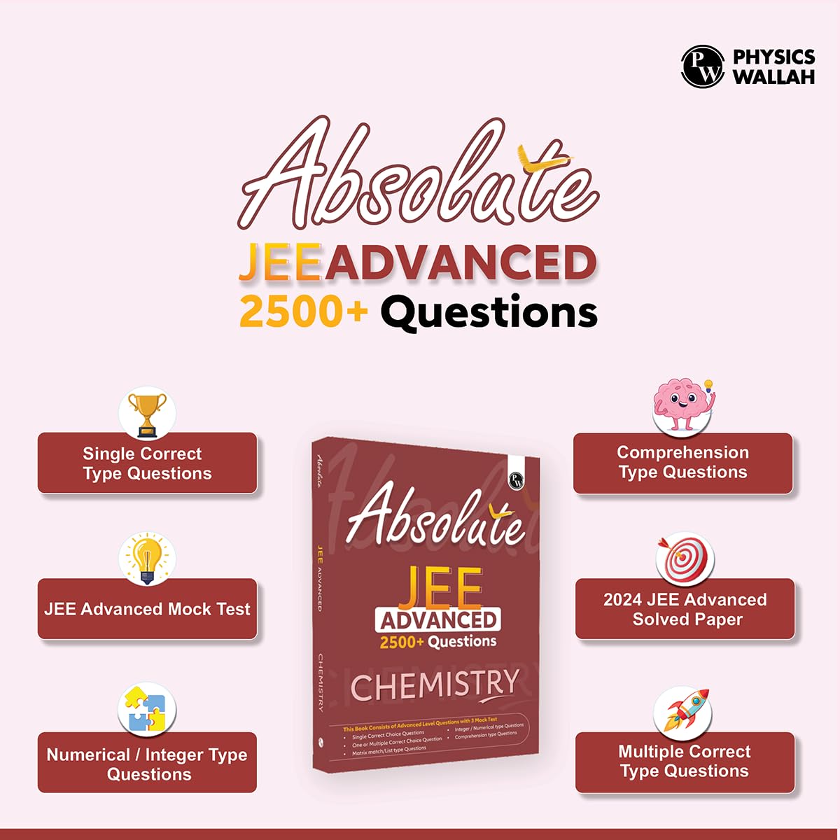 Physics Wallah PW Absolute JEE Advanced Chemistry 2500+ Questions For 2025 Exam | 9789368976554 view 2