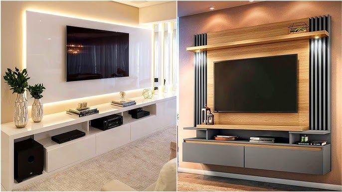 Elegant White Entertainment Unit view 4