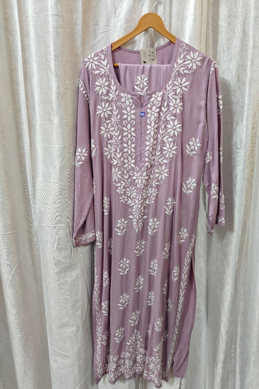 Modal Cotton Suit Light Purple M view 2