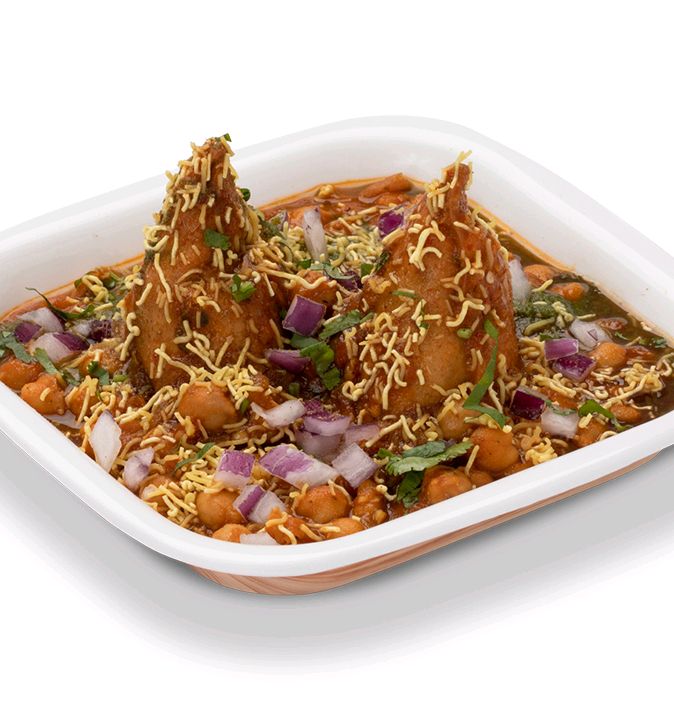 Chole Samosa 2 Pcs