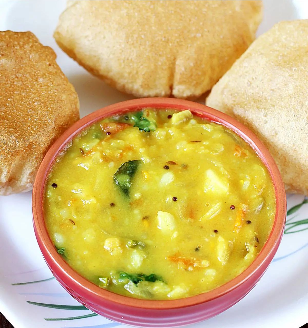 Poori Sabji, 4 Poori With Sabji