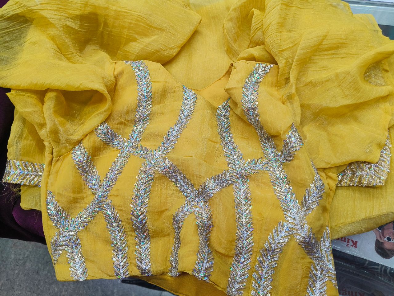 Embroidered Saree view 3