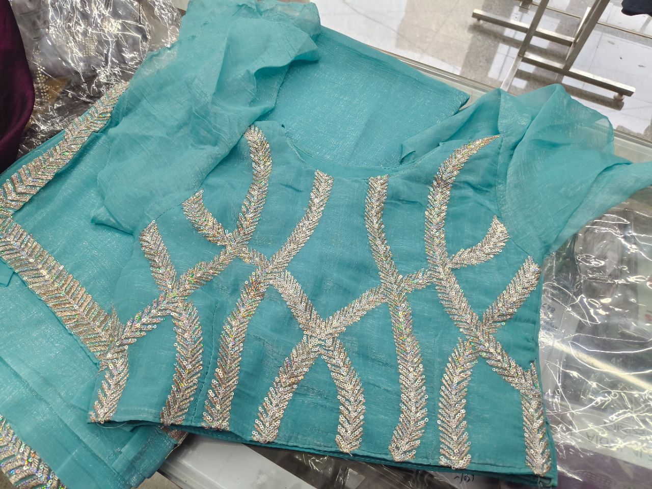 Embroidered Saree view 2