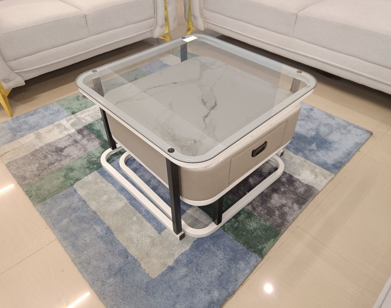 The Orion Modern Nesting Coffee Table Set with Storage view 2