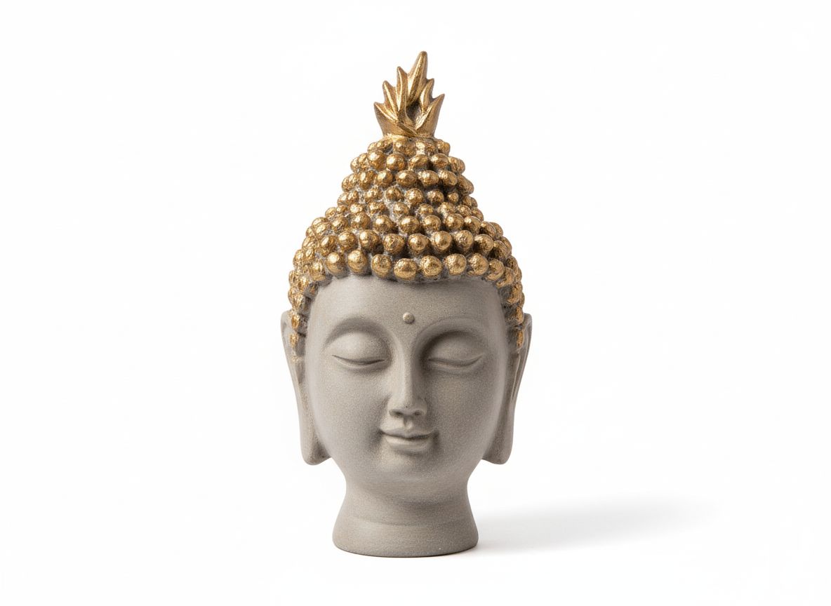 Buddha Head 5" Code:DPLVM140 view 3