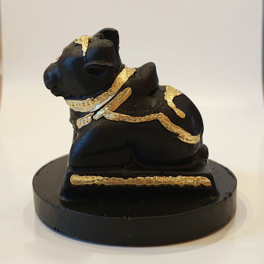 Shiva Lingam and Nandi Statue Set view 2