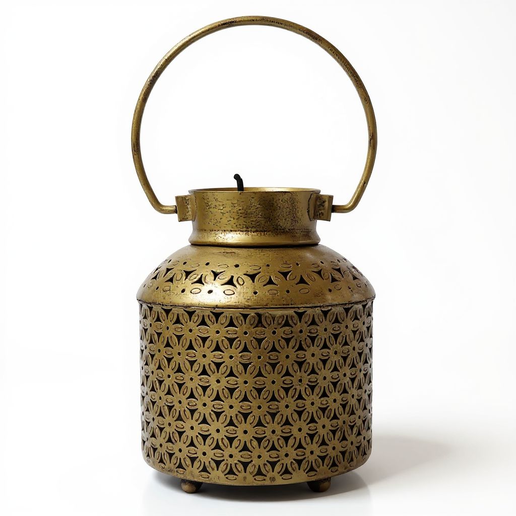 Metal Candle Lantern 8/6"