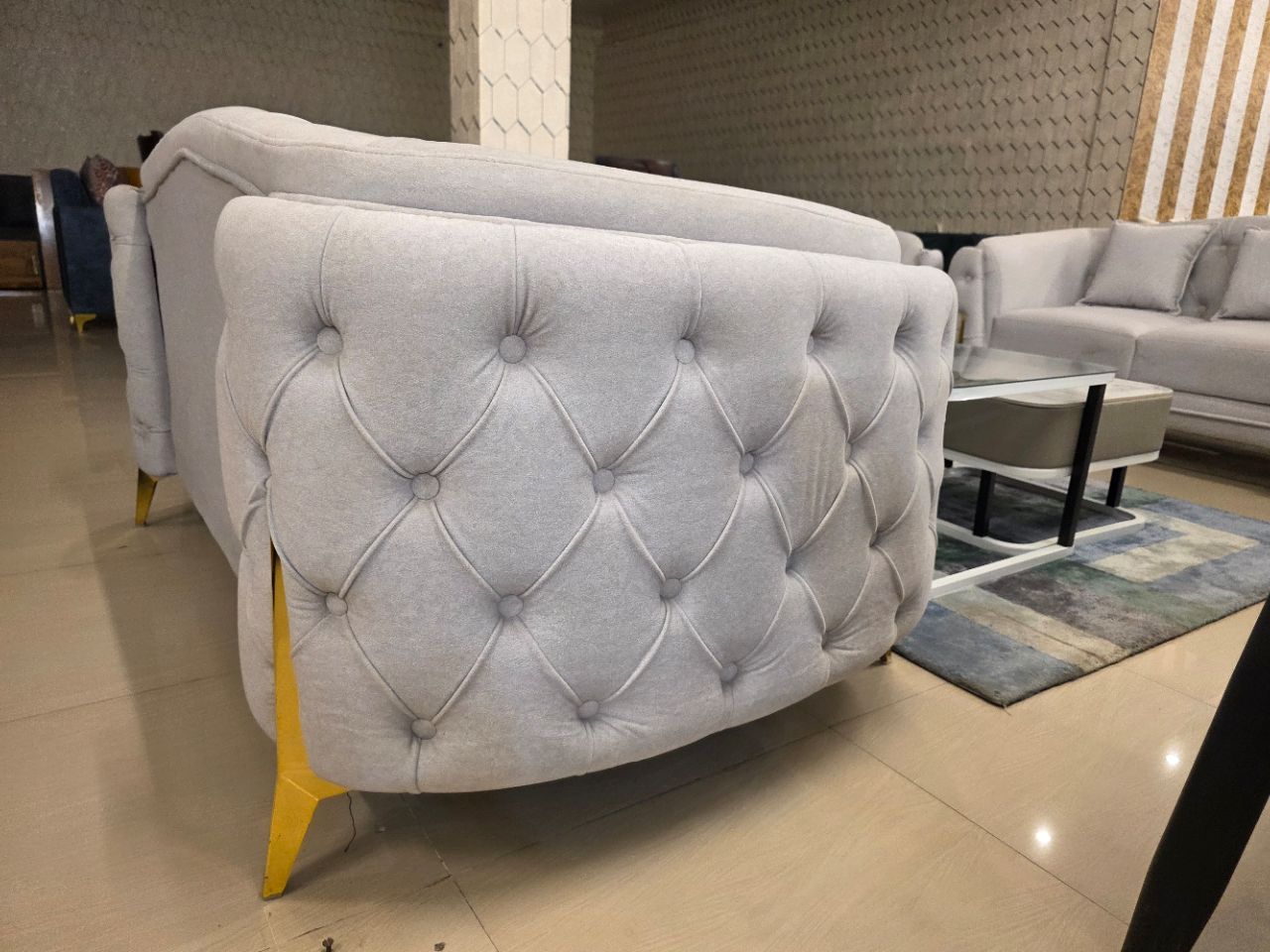 The "Opulence" Tufted Velvet Sofa view 4