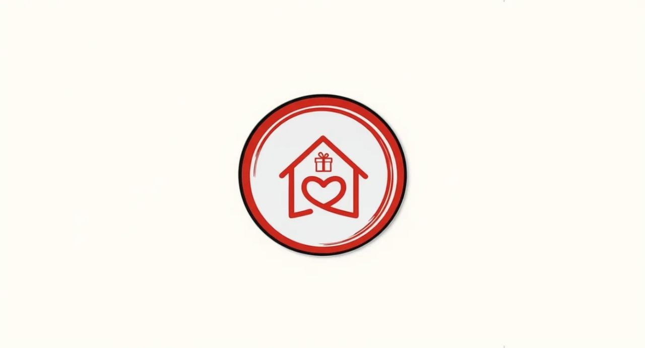 Heart & Home Logo Magnet view 3